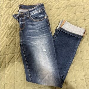 Judy Blue Women's Straight Leg Jeans - Dark Blue